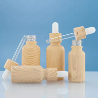 10ml 15ml 20ml 30ml 50ml 100ml flacon compte-gouttes de sérum en bois de bambou huile essentielle bouteilles en verre de carton emballées séparément