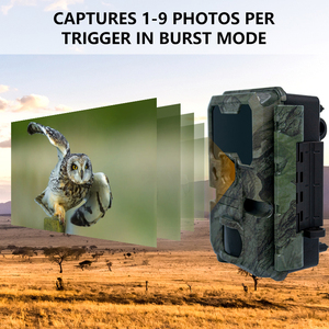 Caméra de <span class=keywords><strong>chasse</strong></span> infrarouge <span class=keywords><strong>Suntek</strong></span> HC-810A 24MP HD IP65, vision nocturne CMOS, alimentée par batterie, écran 2,4 pouces, MicroSD/TF, 66-98 pieds - Product Image 6