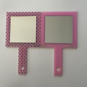 심플하고 세련된 휴대용 클래식 회전식 사각 플라스틱 데스크탑 화장 거울 접이식 개인 맞춤형 - Product Image 2