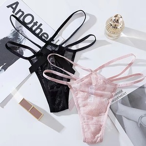 String sexy pour femme avec grand nœud, plusieurs bretelles, dentelle sexy, taille basse, string sexy/thon string/T-shirt - Product Image 1