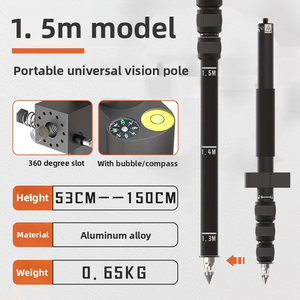Huaceye Poteau de Centrage Visuel RTK/GPS Personnalisable pour Levés Topographiques - Poteau Télescopique Portable en Aluminium/Bois de 1,5 m pour Cartographie, 1 m, Garantie 1 an - Product Image 3