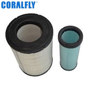 ไส้กรองอากาศเครื่องยนต์ Af25129m P532503 P780331 Af25130m P532504 6i2503 600-185-5110 600-185-5100 2652c831 สำหรับรถบรรทุก FOTON Faw Jiefang - Product Image 1