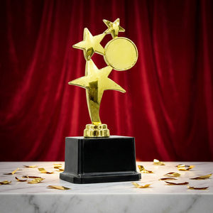 Elegant plastic Trophy with Portable Engraving for Schools Colleges and Corporate Achievement Recognition - Product Image 1