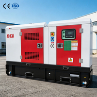 Groupe électrogène diesel super silencieux 40KW 45kVA, type cabine, à faibles vibrations, insonorisé, pour usage commercial