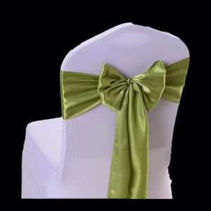 Lazos para Sillas de Spandex con Diseño de Flores, Color Verde Salvia, para Bodas, Precio al por Mayor 2023 - Product Image 1