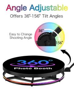 Plateforme photobooth 360°, cabine photo 360°, prix photobooth 360° pour les événements, cadeaux d'anniversaire ou mariage - Product Image 4
