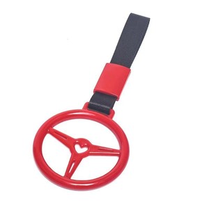 วงแหวนตกแต่งพวงมาลัยสีแดง ABS สำหรับตกแต่งภายในรถยนต์ - Product Image 1