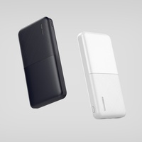 Batterie externe portable 10000mAh, double USB Type-C, chargeur rapide, ultra-mince, pour téléphone portable