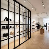 Modular Aluminum Framed Glass Partition Walls a Soundproof Office Partition System Suitable for Offices, Homes, and More
