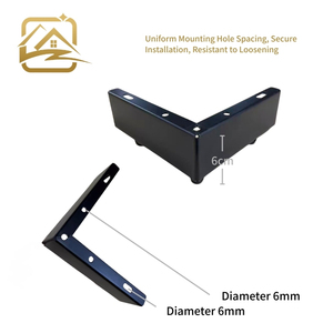 Patas de sofá de fábrica, sólidas, de 6 cm, cromadas, en forma de L, dos en uno, patas metálicas para sofá, patas de hierro de repuesto para sofá cama y armario - Product Image 3