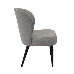 Silla de Restaurante Tapizada Contemporánea en Tela Gris Claro Sin Brazos para <span class=keywords><strong>Bistro</strong></span> y Bar - Product Image 3