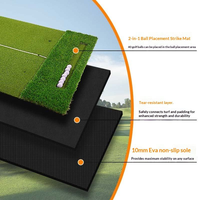 Tapis de golf en gazon artificiel long et court en matériau EVA de marque avec bande de frappe pour simulateur de golf Modèle GRS250110