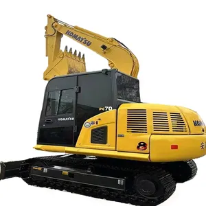 Komatsu 70 รถขุดมือสอง คุณภาพดี ราคาถูก 90% ใหม่ มินิ 7 ตัน สีเดิม รถขุดมือสอง