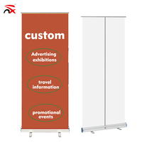 Expositor Enrollable Personalizado, Soporte Retráctil para Banner Enrollable, Banner Enrollable para Ferias Comerciales, Exhibiciones, Publicidad Empresarial