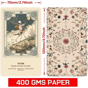 <span class=keywords><strong>Tarot</strong></span> de Jardín de Papel al por Mayor, 78 Cartas, Diseño Botánico Vintage con Calaveras, Portátil, Ecológico, con Guía, OEM ODM - Product Image 2