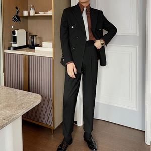<span class=keywords><strong>Traje</strong></span> Slim Italiano a Rayas para <span class=keywords><strong>Hombre</strong></span> de YZ Factory <span class=keywords><strong>Outlet</strong></span>, Atuendo Formal Premium para Bodas, Novios y Negocios - Product Image 3