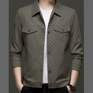 เสื้อแจ็คเก็ตผู้ชาย รุ่นใหม่ปี 2025 ปกเสื้อแบบลา펠 สไตล์ลำลองสำหรับธุรกิจ  ใส่ได้ทั้งฤดูใบไม้ผลิและฤดูใบไม้ร่วง สวมใส่สบาย ระบายอากาศได้ดี กันลม เย็นสบาย - Product Image 5