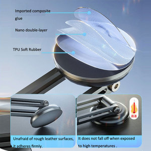 Dudukan ponsel mobil magnetik, dapat diputar Universal, dapat disesuaikan, vakum, dudukan telepon seluler magnetik - Product Image 2