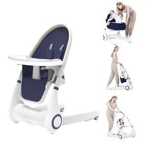 Purorigin multi-functional 4 in 1 foldable baby feeding chair children's chairs with baby bouncer and rocker kids rocking chair