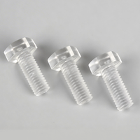 Vis à tête hexagonale en polycarbonate M3 M4 M5 M6 M8 M10 M12 M16 M20, boulons en plastique