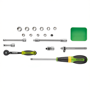 Fasano <b>Socket</b> Wrench Set 1/4 Inch 17 Piece Automotive Repair Tool Kit - Product Image 2