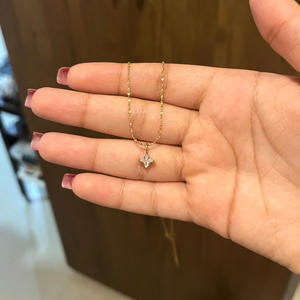 Dernier cri de tous les jours élégant porter Adorable idée médias sociaux à la mode délicat or titane acier collier pour les femmes en gros Fit - Product Image 4