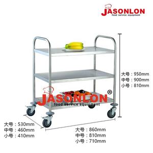 欧盟风格设计厨具不锈钢圆管盘收集手推车 - Product Image 4