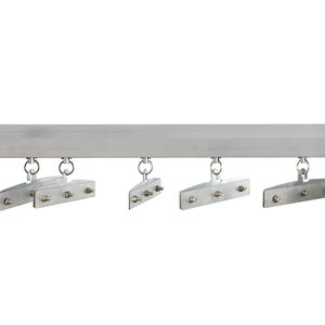 Cintre coulissant industriel léger et portable, écologique, avec crochets et pinces <span class=keywords><strong>pour</strong></span> rideaux de porte/fenêtre en <span class=keywords><strong>PVC</strong></span> - Product Image 4