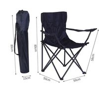 Chaise de camping pliable portable, directement de l'usine, avec cadre en fer Oxford, siège durable en forme de X, pour extérieur, plage, pique-nique, voyage