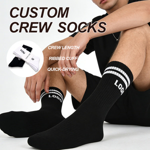 جوارب رياضية قطنية مخصصة بشعار مطبوع، مضادة للانزلاق وقابلة للتنفس، مع تغليف مجاني لفرق الصالات الرياضية - Product Image 1