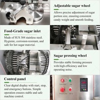 Automatische regenbooglollipopmachine met handmatige balvorming, middenvulling en productielijn