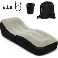 Sofá inflable Flocado de PVC de alta calidad, muebles sexuales, sillas y sofás