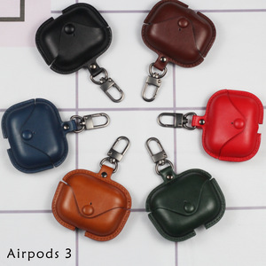 Funda <span class=keywords><strong>de</strong></span> transporte <span class=keywords><strong>de</strong></span> cuero inalámbrico para Apple <span class=keywords><strong>AirPods</strong></span> <span class=keywords><strong>Pro</strong></span> 2 3 y AP 4 Funda protectora para accesorios <span class=keywords><strong>de</strong></span> auriculares <span class=keywords><strong>Airpods</strong></span> - Product Image 3