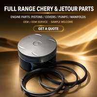 Chery S07 X70 Series Piston Assembly With Rings Ref.E4T15B-1004015 High Precision Matching Replacement Set