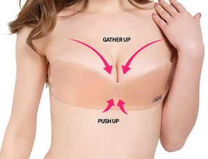 Lencería de encaje <span class=keywords><strong>Sexy</strong></span> a la moda, sujetador sin aros reutilizable, adhesivo de realce sin tirantes para levantar el pecho - Product Image 6