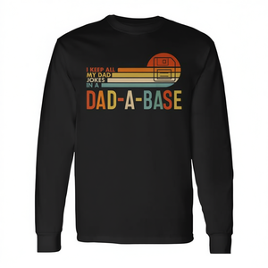 Camiseta de manga larga vintage para el Día del Padre de Dad-A-Base - Product Image 2