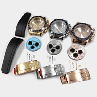 Kit d'accessoires pour montre avec boîtier de 40 mm, nouveau style pour montres automatiques pour hommes 7750, ensemble de montres-bracelets en acier massif avec verre saphir, à assembler