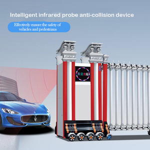 Porte de sécurité pliante automatique en acier inoxydable de qualité supérieure à ouverture coulissante <span class=keywords><strong>pour</strong></span> la protection extérieure des appartements, des hôtels, des hôpitaux et des centres commerciaux. - Product Image 3