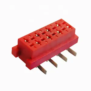 1.27毫米红色 IDC Socket Micro Match IDC 8 pin SMT 连接器