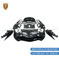 Kit carrosserie style SVR pour Lamborghini Aventador LP700, demi-carbone, pare-chocs avant, diffuseur arrière, jupes latérales, kit aérodynamique