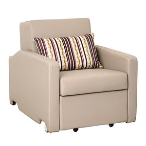 SKE001-16 Comfortable Hospital Leather Adjustable Sleep <strong>Medical</strong> Attendant <strong>Sofa</strong> with Wheels - Product Image 1