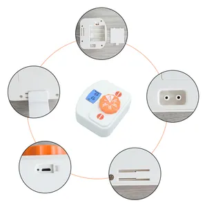 Hogar/interior/Oficina plástico blanco inteligente 4 * batería AA/sistema de riego recargable por USB bomba de temporizador de agua
