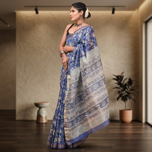 Sari en soie MAHESWARI pour les occasions de mariage - Product Image 2