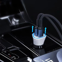 Chargeur de voiture rapide USB C double 20W QC 3.0 en ABS ignifuge, adaptateur USB C 12V, directement de l'usine OEM ODM