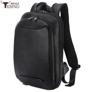 Tiding Men's Business Genuine Leather <b>Backpack</b> 20-35L Waterproof Commute Laptop Travel <b>Backpack</b> - Product Image 5