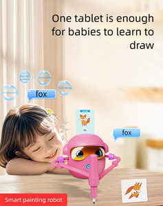 Robot de <span class=keywords><strong>Dessin</strong></span> Interactif Éducatif pour Enfants - Jouet Intelligent d'Éveil et de Peinture - Jouet d'Apprentissage Précoce en Anglais pour Enfants - Product Image 2