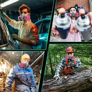 Cglx ตัวกรองอนุภาคสำหรับเปลี่ยนคู่1คู่เครื่องช่วยหายใจตลับ60921สำหรับครึ่งใบหน้า6000ชุด <span class=keywords><strong>FF</strong></span>-400 7000 - Product Image 6