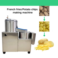 Machine à couper les frites électriques, machine à couper les pommes de terre, les patates douces, le manioc, la papaye, machine à laver, à peler et à trancher