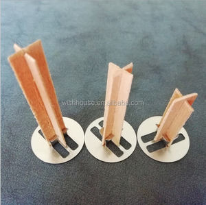 Mèche de bougie en bois naturel de cerisier, crépitante, sans fumée, pré-encollée, taille personnalisée pour la fabrication de bougies à la cire de soja - Product Image 5