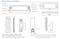 Ensemble Contrôleur de Bande LED RF V1+R11 8A*1CH avec Télécommande Gradateur, Sortie 1 Canal, Charge Max. 288W